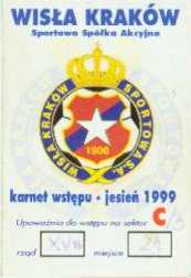 Karnet – sezon 1999/2000, jesień