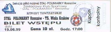 Grafika:1999-06-19 Stal Rzeszów-Wisła bilet T.jpg