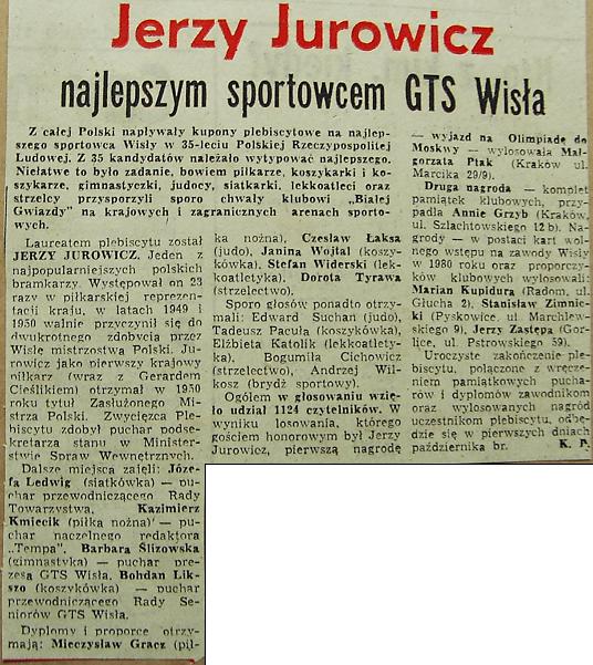 Artykuł o Jurowiczu - 1979