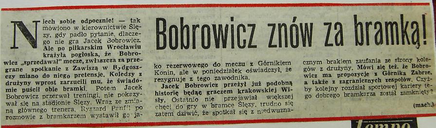 Bobrowicz znów za Bramką! - 1994
