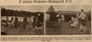 Mecz reprezentacji Krakowa na stadionie Wisły, 1925 rok