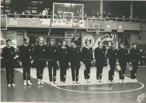 Drużyna koszykarek w 1969 roku
