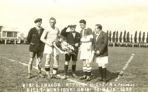 Przed mecze we Francji z reprezentacją emigracji polskiej. 1933 rok