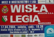 Plakat zapowiadający mecz