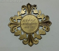 Pamiątkowy medal od KOZPN dla uczestników 3 ostatnich spotkań o Puchar Żeleńskiego, egzemplarz Mariana Kilińskiego