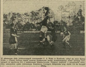 W obchody jubileuszu włączono także mecz ligowy z Czarnymi Lwów, 5:1 dla Wisły