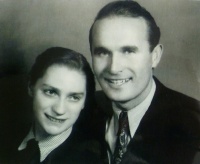 Franciszek Hapek z żoną Lidią