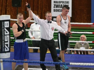 Dominik Suchecki w Tarnowie, 2016.Źródło: bokser.org