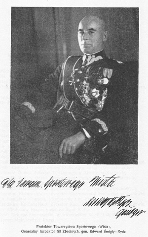 Generał Rydz-Śmigły objął protektorat nad jubileuszem 30-lecia T.S. Wisła