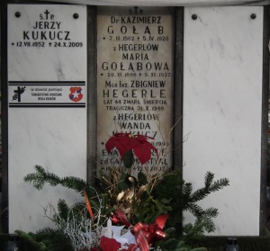 Grób Zbigniewa Hegerle na Cmentarzu Rakowickim - 25.12.2012