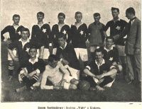 September 1910 roku - the oldest known picture of Wisła team with White Star.
