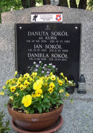 Grób Danuty Kubik-Sokół na Cmentarzu Rakowickim