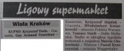 Krzysztof Duda przedstawiany przez prasę jako pierwszy nabytek Wisły - zbyt pochopna informacja. Tempo 15 lipca 1996