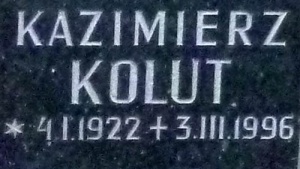 Grób Kazimierza Koluta na Cmentarzu Rakowickim (16.11.2014)