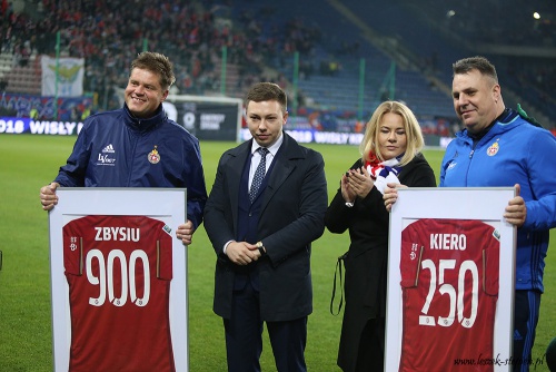 Od lewej Zbigniew Woźniak, Damian Dukat, Marzena Sarapata, Jarosław Krzoska.