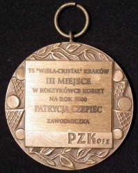 Brązowy medal MP 2000. Ze zbiorów Patrycji Czepiec.