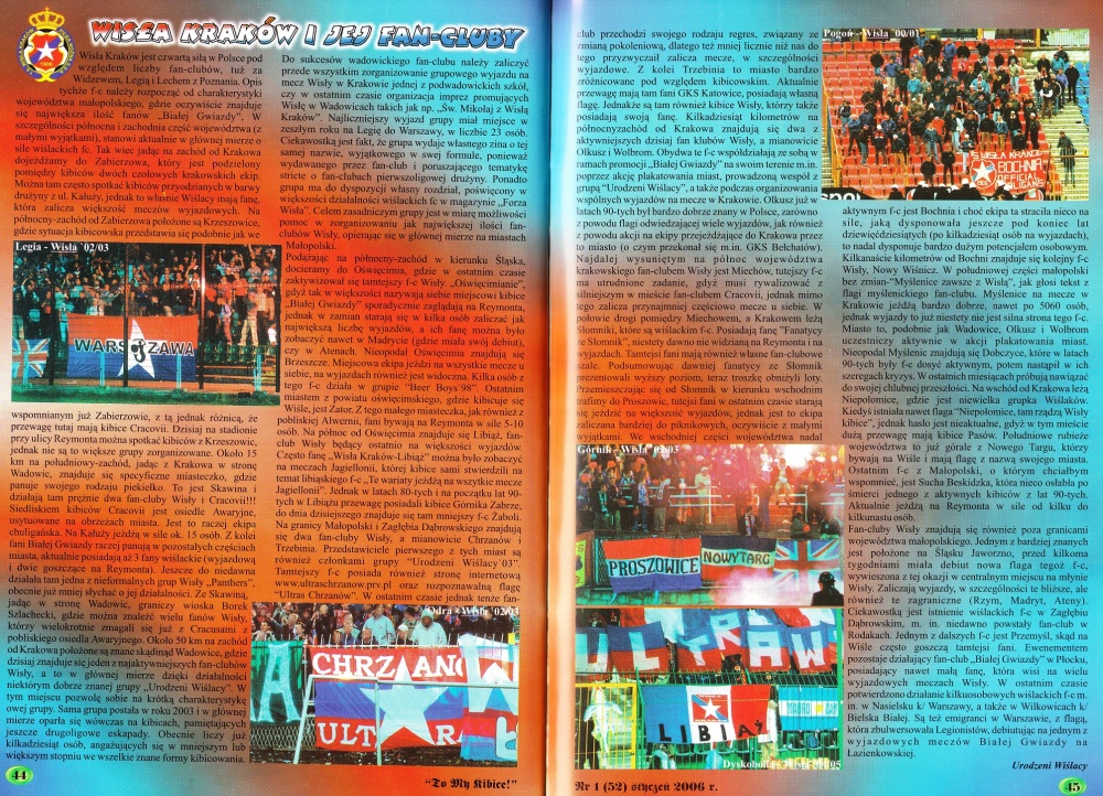 Opis FC Wisły z magazynu To My Kibice 2006 r.