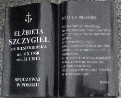 Grób Elżbiety Biesiekierskiej na Cmentarzu Batowickim