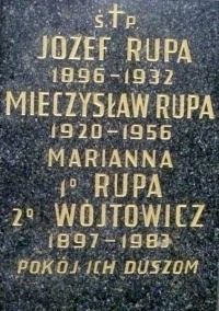 Grób Mieczysława Rupy na Cmentarzu Rakowickim (16.11.2014)