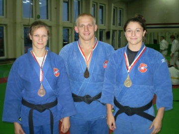 Paulina Węglarz, Krzysztof Węglarz i Katarzyna Kłys podczas Mistrzostw Polski w Koszalinie 2010