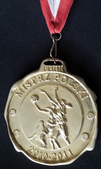 Złoty medal MP 2011. Ze zbiorów Katarzyny Krężel.