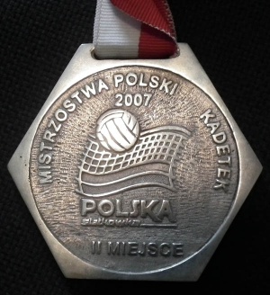 Srebrny medal Mistrzostw.Ze zbiorów Ewy Zabajewskiej-Musiał.
