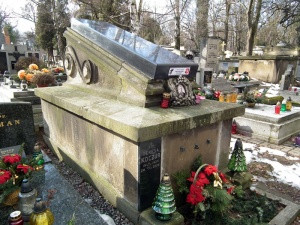 Grób Adama Koczura na Cmentarzu Rakowickim