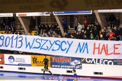 2012.12.21 Wisła-Gwiazda Ruda Śl. transparent na meczu futsalu promujący mecz Euroligi koszykarek Wisła-BK IMOS Brno(09.01.2013).