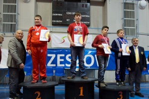 Dominik Krawczyk na podium