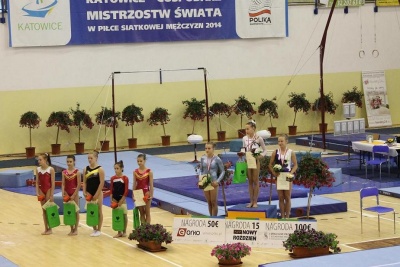 IMP Katowice 2013 (wielobój). I miejsce Maria Bieda, IV miejsce Klara Kopeć, VI miejsce Julia Heiza, VII miejsce Aleksandra Borkowska