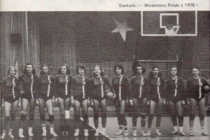 Srebrne siatkarki Wisły, rok 1976.