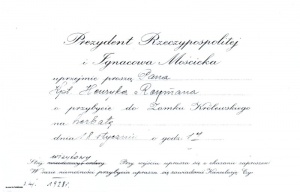 Dla kapitana Wisły, Henryka Reymana rok 1928 rozpoczyna się wizytą u prezydenta Ignacego Mościckiego