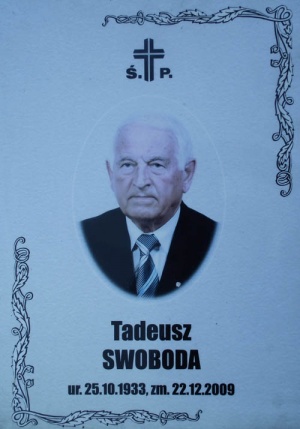 Grób Tadeusza Swobody na Cmentarzu Rakowickim