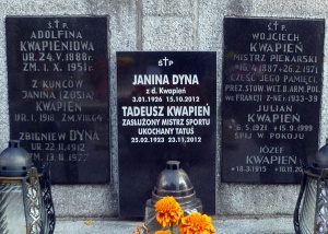 Grób Tadeusza Kwapienia w Zakopanem.