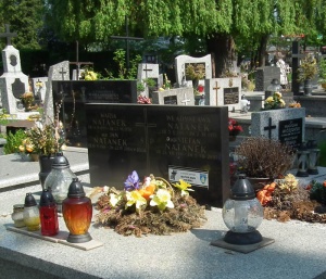 Grób Jana Natanka na Cmentarzu Rakowickim