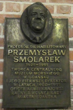 Tablica upamiętniająca Przemysława Smolarka w Gdańsku