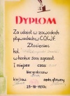 Dyplom Stanisława Krokoszyńskiego.