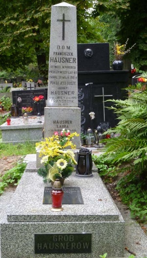 Grób Franciszka Hausnera na Cmentarzu Podgórskim