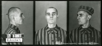 Fotografia obozowa Władysława Szumilasa nr 25538 Informacja o więźniach Auschwitz.