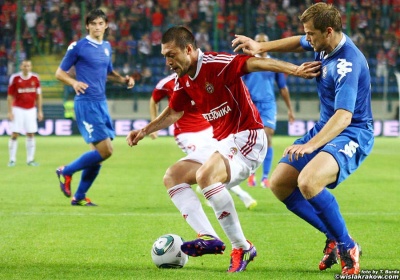 Ivica Iliev ustalił wynik meczu na 2:0 (Foto:T.Burda/wislakrakow.com)