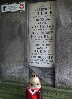 Grób Zbigniewa Hegerle na Cmentarzu Rakowickim - 15.08.2010