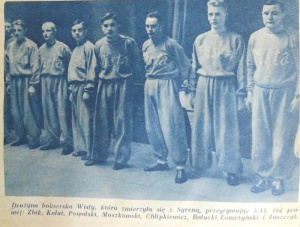 W drużynie Wisły, styczeń 1939
