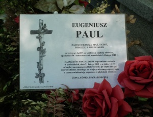 Grób Eugeniusza Paula na Cmentarzu Rakowickim