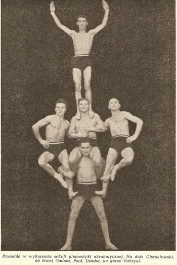 Zawodnicy sekcji gimnastyki akrobatycznej
