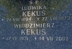 Grób Włodzimierza Kękusia na Cmentarzu Rakowickim