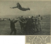 Trening pod okiem Woyny-Orlewicza, 1950 rok