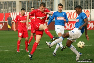 W meczu z Lechem, w którym strzelił gola (5.04.2009)
