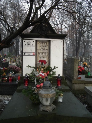 Grób Zbigniewa Hegerle na Cmentarzu Rakowickim - 25.12.2012