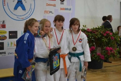 Międzynarodowe Mistrzostwa Łodzi Młodzików w Judo 28.05.2011. Z brązowym medalem Karolina Bobilewicz