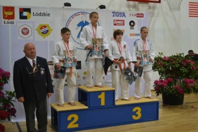 Międzynarodowe Mistrzostwa Łodzi Młodzików w Judo 28.05.2011. Z brązowym medalem Oskar Kordaś